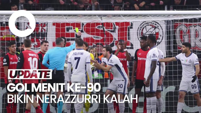 Video: Inter Milan Kalah 0-1 Vs Bayer Leverkusen, Gol Dicetak di Menit 90!