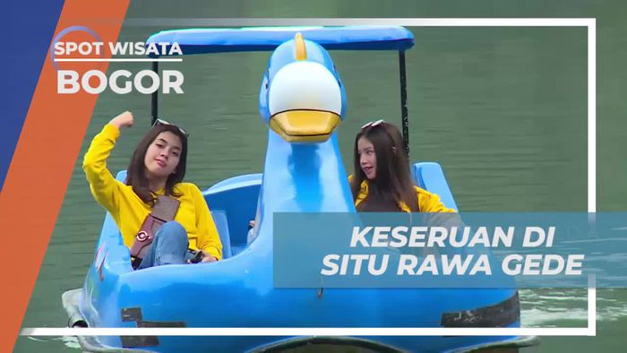 Bermain Perahu Bebek di Situ Rawa Gede, Bogor