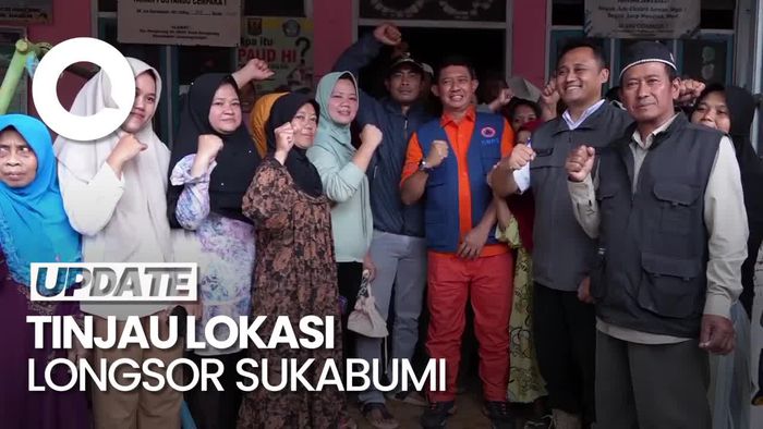 Video Momen Kepala BNPB Tinjau Lokasi Longsor di Sukabumi