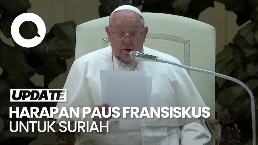 Video Paus Fransiskus Doakan Rakyat Suriah: Hidup dalam Damai dan Aman