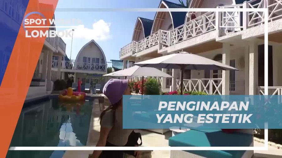Menginap di Penginapan Estetik Santorini, Lombok, dengan Suasana Nyaman