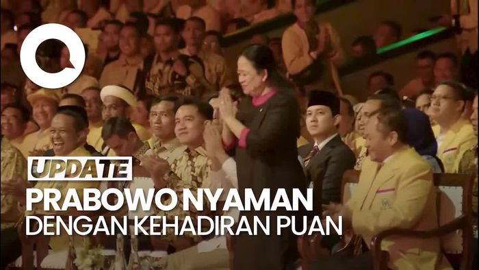 Video Prabowo di HUT Golkar: Saya Merasa Nyaman Ada Mbak Puan