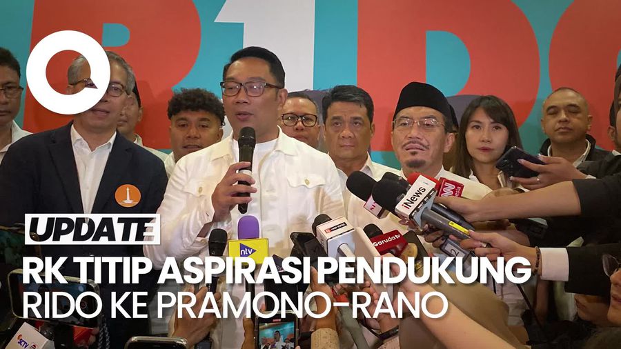Video RK-Suswono ke Pramono-Rano: Kami Titip Aspirasi-aspirasi Pendukung RIDO 