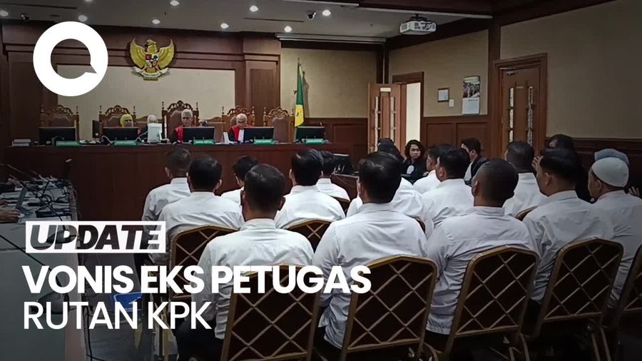 Video 15 Eks Petugas Rutan KPK Terlibat Pungli Divonis 4-5 Tahun Penjara