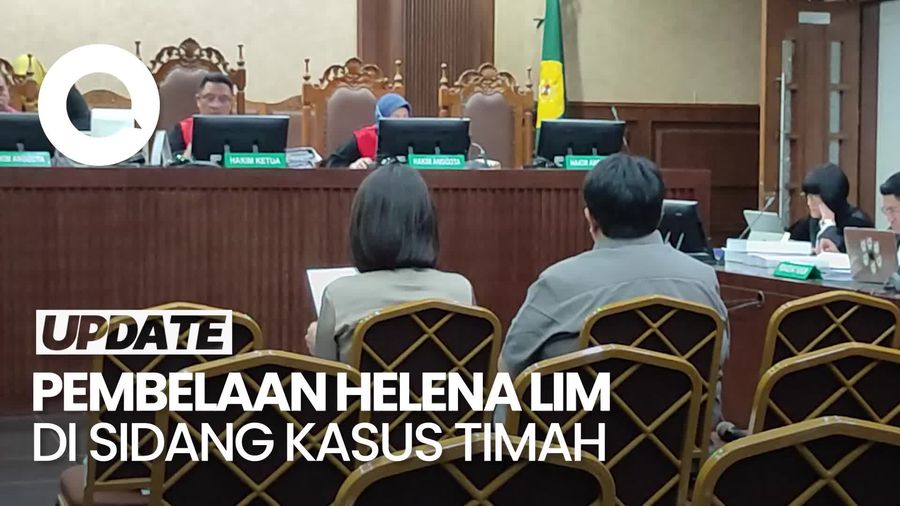 Video: Pecah Tangis Helena Lim Bacakan Pleidoi di Sidang Kasus Timah