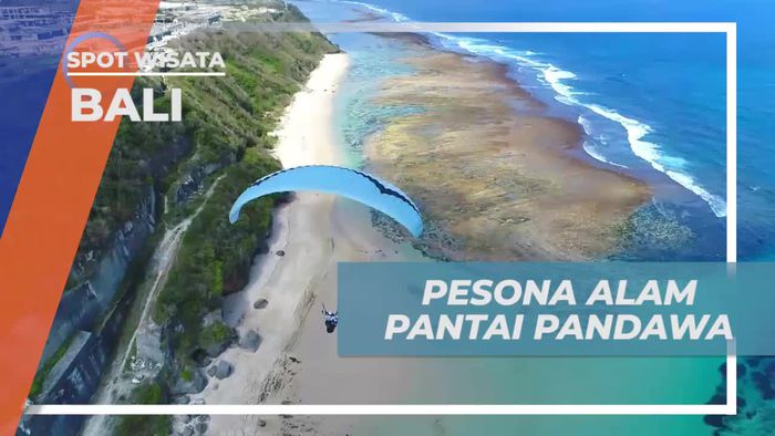 Pesona Alam Pantai Pandawa yang Menakjubkan dari Udara