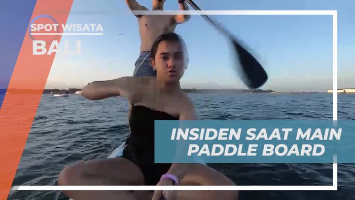 Insiden Seru Saat Bermain Paddle Board di Bali