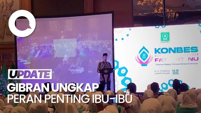 Video: Gibran Bicara Peran Penting Perempuan di Acara Konbes Fatayat NU