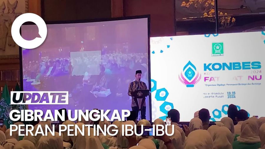 Video: Gibran Bicara Peran Penting Perempuan di Acara Konbes Fatayat NU