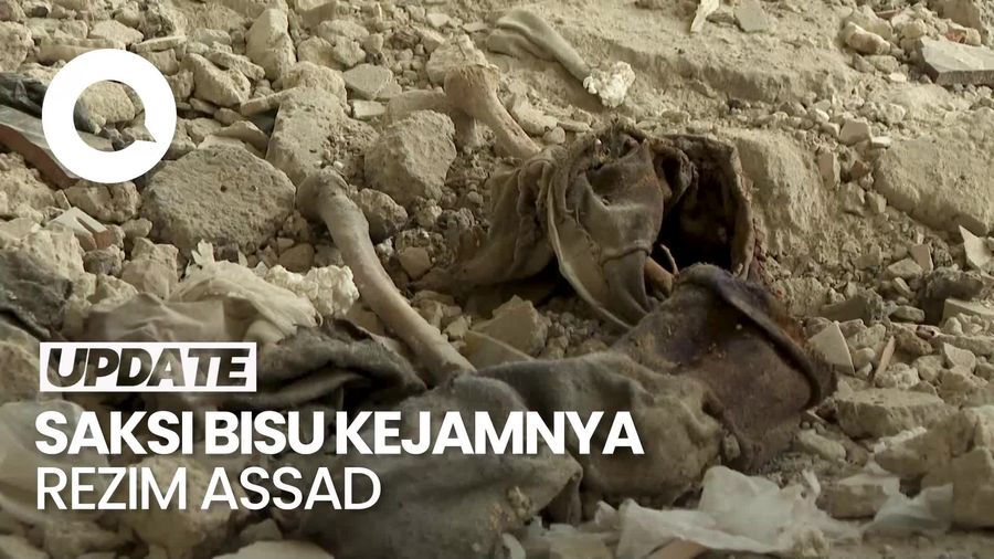 Video: Penampakan Tulang-tulang Manusia Bekas Pembantaian oleh Rezim Assad