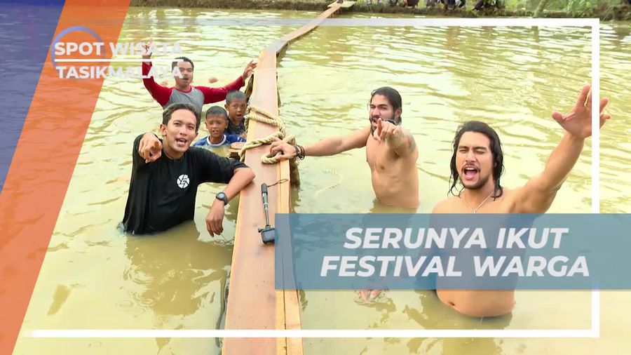 Ikut Meriahkan Festival Warga Kampung Datar Wangi Tasikmalaya