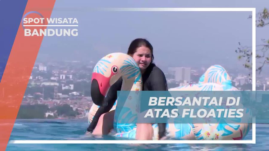 Bersantai di Floaties Sambil Menikmati Suasana Alam di Bandung