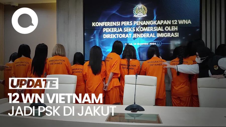 Video 12 WN Vietnam Jadi PSK di Jakut Ditangkap, Tarif Rp 5,6 Juta per Kencan