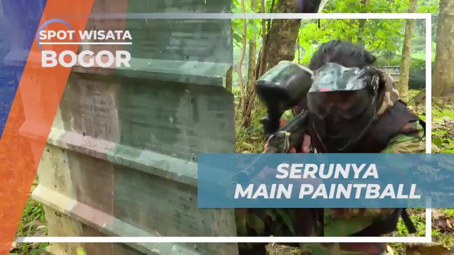Serunya Permainan Paintball di Alam Bogor