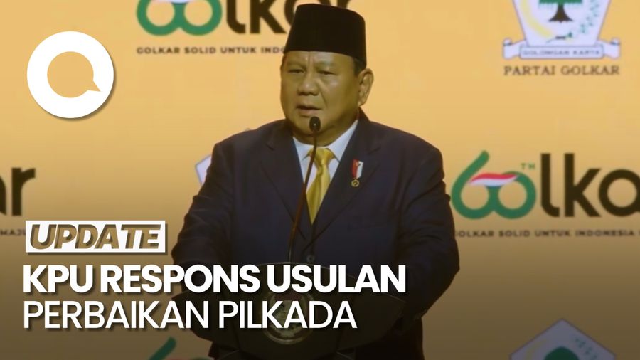 Video Prabowo Setuju Usulan Perbaikan Sistem Pilkada, Ini Kata KPU