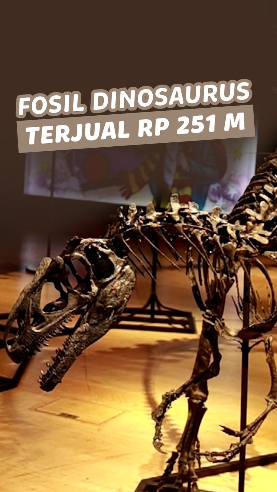 Video Wujud 3 Fosil Dinosaurus Jurassic yang Terjual Rp 251 M
