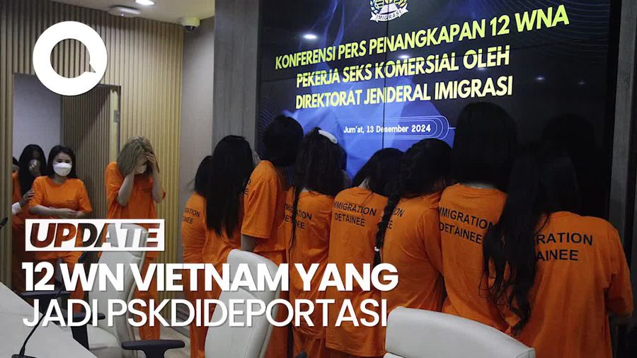 Video 12 WN Vietnam Jadi PSK di Jakut Dideportasi-Ditangkal Masuk RI