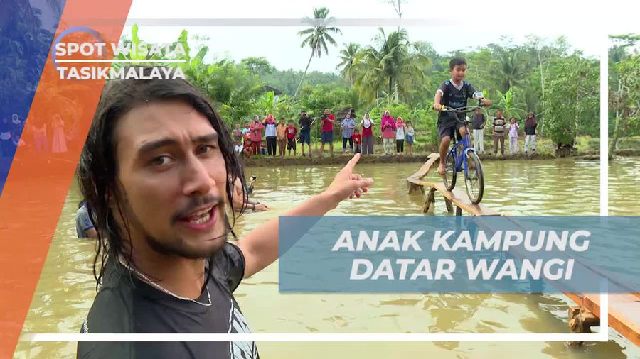 Melihat Anak-anak Kampung Datar Wangi Menaklukkan Rintangan Sepeda di Tasikmalaya