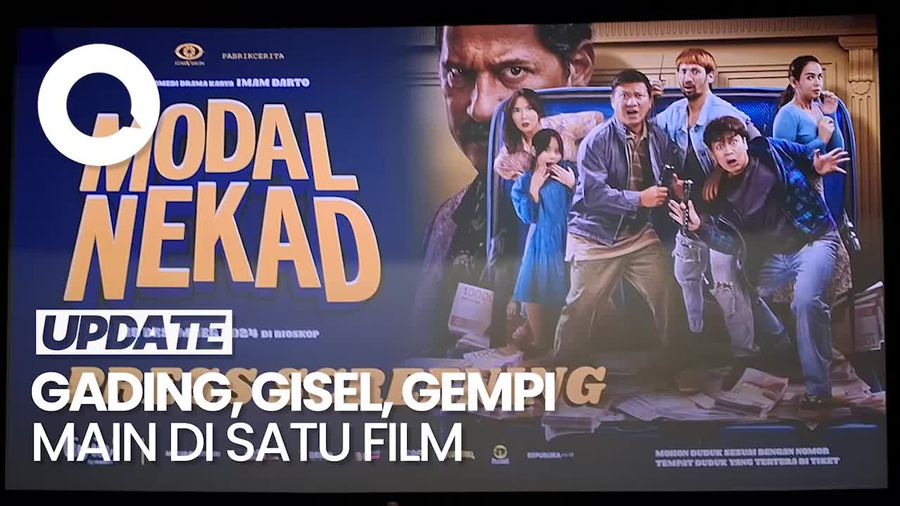 Video: Gading Marten, Gisel dan Gempi Main Bareng di Film Modal Nekad