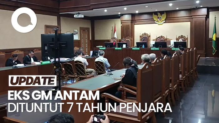 Video Mantan GM Antam Dituntut 7 Tahun Penjara di Korupsi Jual Beli Emas