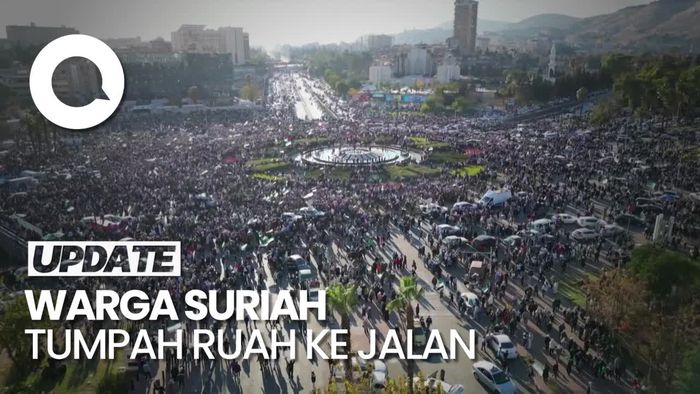 Video: Momen Warga Suriah Tumpah Ruah ke Jalanan Rayakan Tumbangnya Rezim Assad