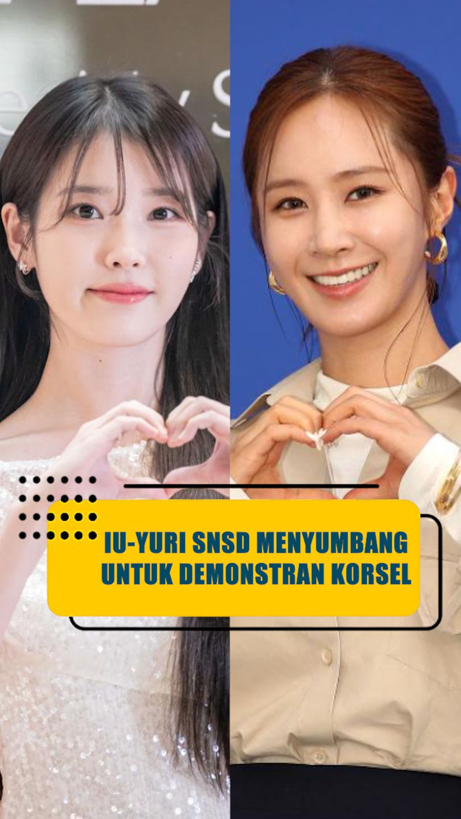 Video: Bentuk Dukungan IU-Yuri SNSD untuk Demo Pemakzulan Yoon Suk Yeol