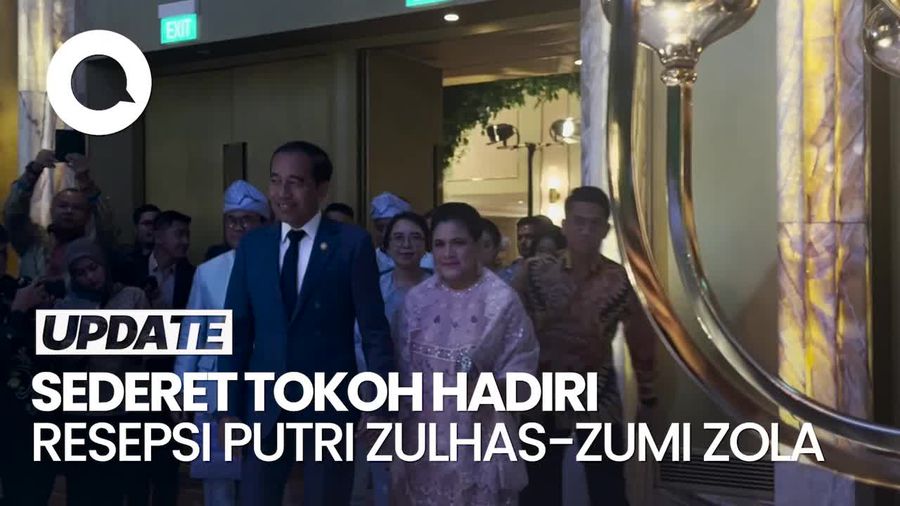 Video: Jokowi-Prabowo Hadiri Resepsi Pernikahan Putri Zulhas dan Zumi Zola