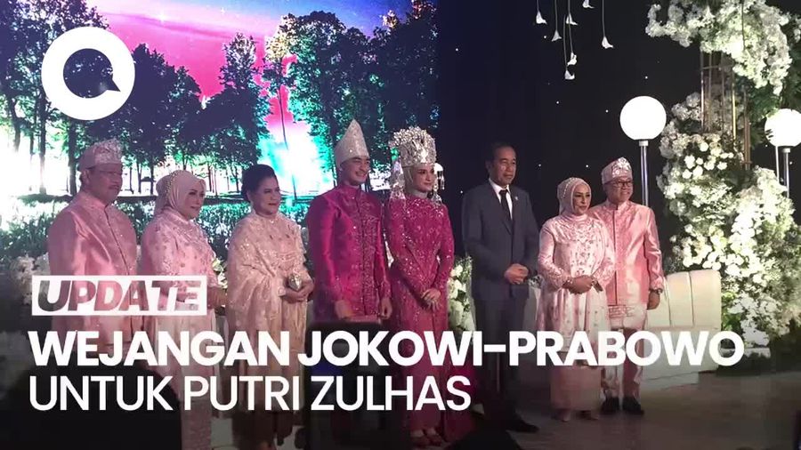 Video: Wejangan Jokowi-Prabowo untuk Pernikahan Putri Zulhas dan Zumi Zola