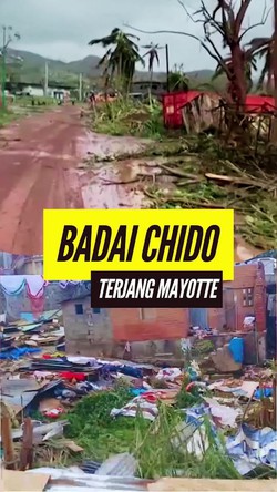 Video dari Udara: Kondisi Kepulauan Mayotte Prancis Dihantam Badai Chido