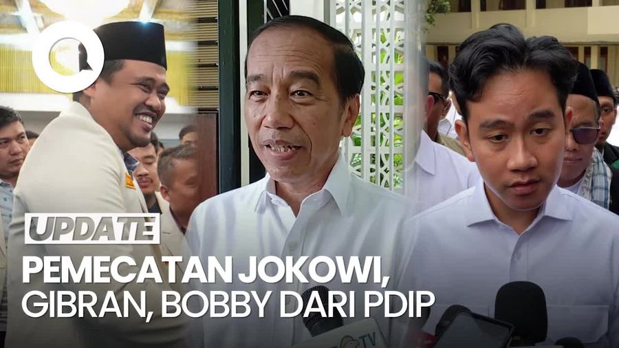 Video: Isi Surat Pemecatan Jokowi, Gibran, Bobby dari PDIP