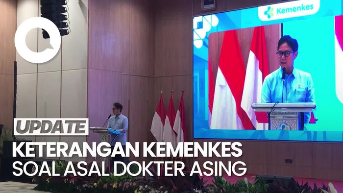Video Kemenkes soal Dokter Asing: WNI Sekolah Spesialis di LN, Kita Panggil