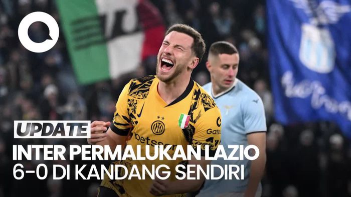 Video: Inter Permalukan Lazio 6-0 di Kandang Sendiri