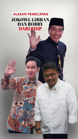 Video: Soal Pemecatan Jokowi, Gibran dan Bobby dari PDIP