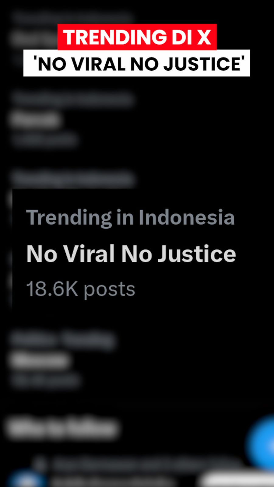 Video No Viral No Justice Heboh di X, Polisi Merespons