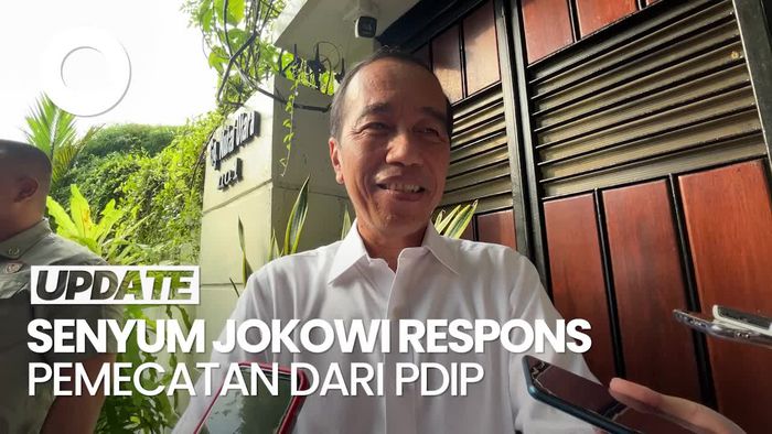 Video Jokowi Senyum Tanggapi Pemecatan dari PDIP: Ya Ndak Apa