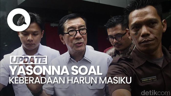 Video: Yasonna Bilang Begini Saat Ditanya Keberadaan Harun Masiku