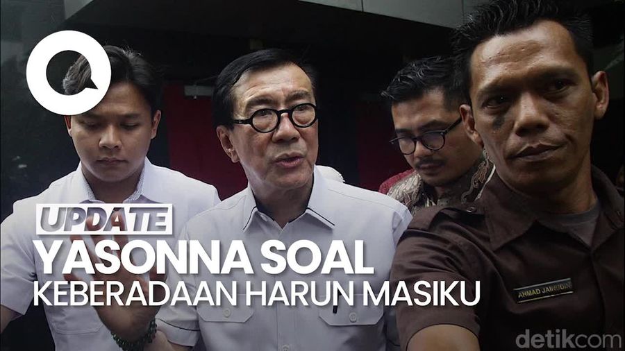 Video: Yasonna Bilang Begini Saat Ditanya Keberadaan Harun Masiku