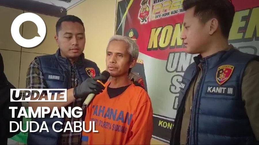 Video Tampang Duda Pelaku Pencabulan 8 Anak di Sidoarjo
