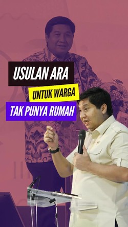 Video: Menteri Ara Usul Warga Belum Punya Rumah Masuk Kategori Miskin
