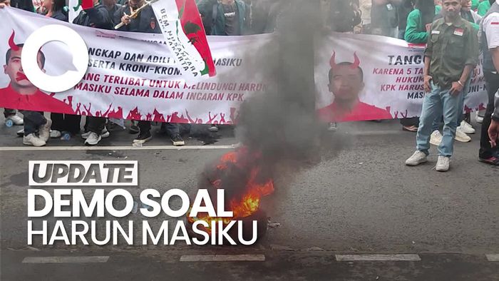 Video: Mahasiswa Demo Depan KPK, Desak Harun Masiku Ditangkap