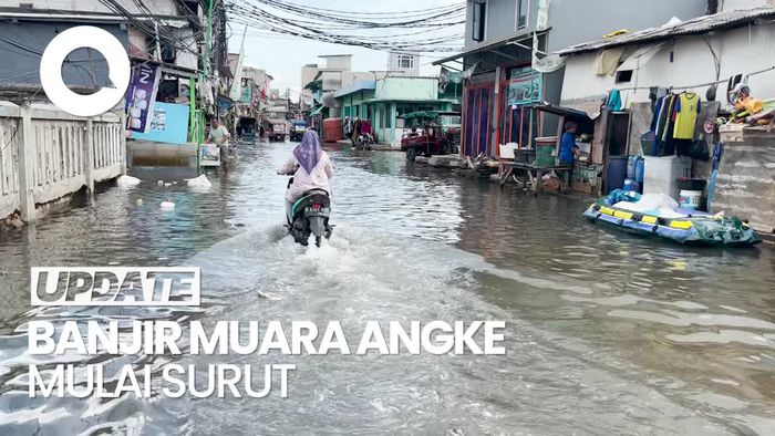 Video Banjir Rob di Muara Angke Berangsur Surut, Warga Mulai Aktivitas