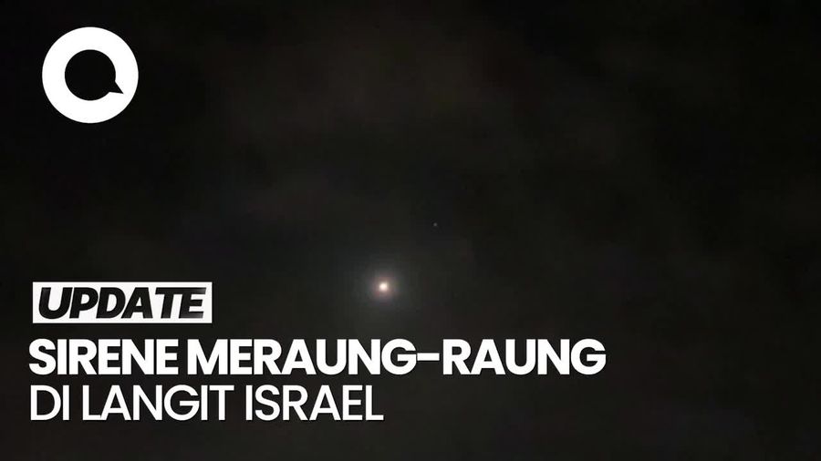 Video: Detik-detik Sirene Israel Meraung saat Halau Rudal Houthi