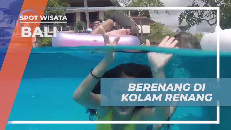 Bersantai di Kolam Renang Kamandalu, Bali dengan Pemandangan Indah
