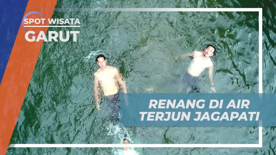 Segarkan Tubuh dengan Renang di Air Terjun Jagapati, Garut