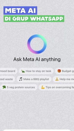 Video: Meta AI Bisa Muncul di Grup WhatsApp