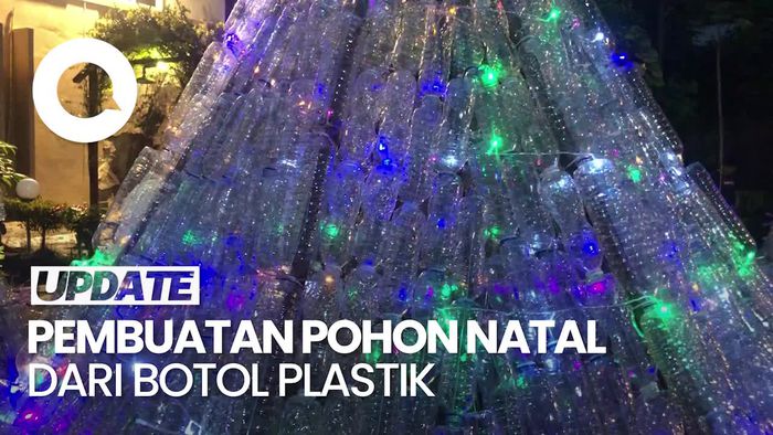 Video: Menyulap Ribuan Botol Plastik Jadi Pohon Natal Setinggi 6 Meter