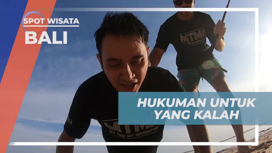 Hukuman Seru Setelah Lomba Lari di Pantai Bali