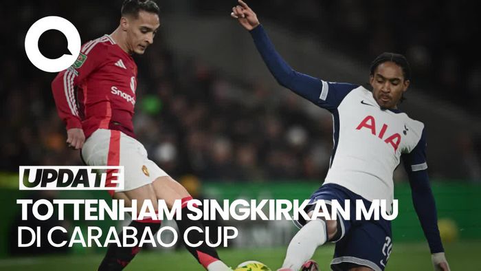 Video: Drama 7 Gol Saat MU Ditendang Tottenham dari Carabao Cup