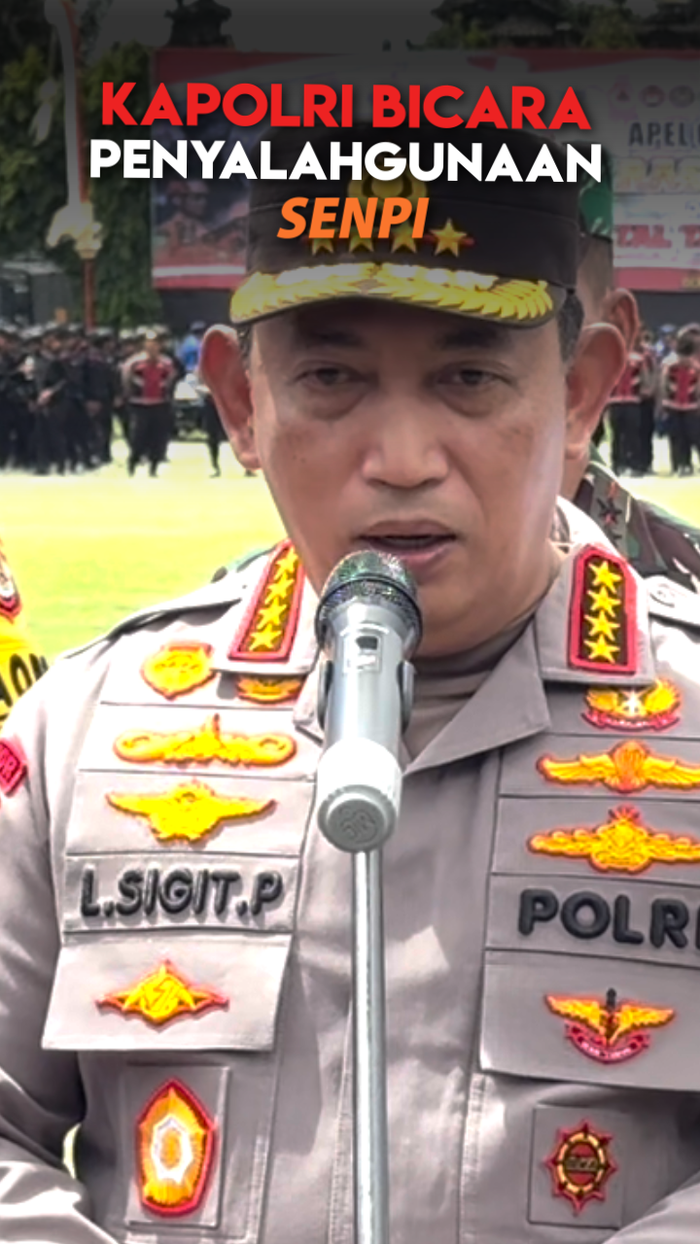 Video Kapolri soal Penggunaan Senpi Anggotanya: Melanggar, Tindak Tegas!