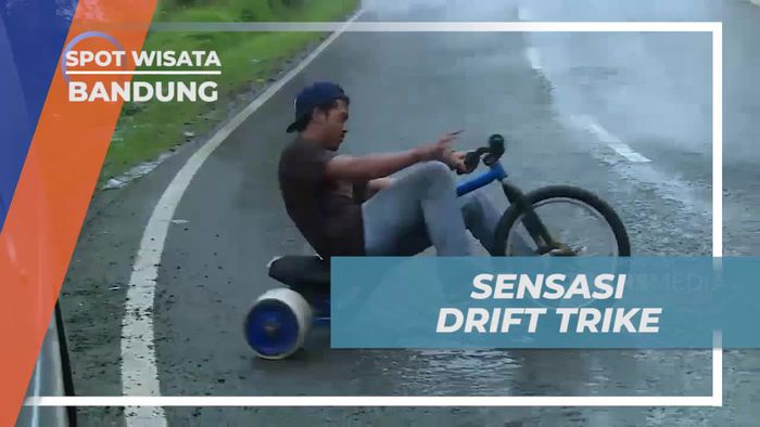 Mencoba Sensasi Drift Trike di Bandung